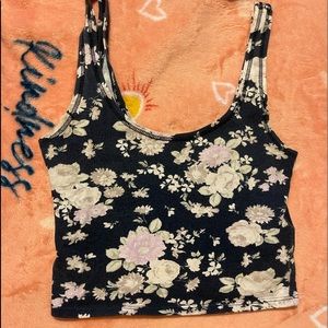 Floral crop top Abercrombie & Fitch